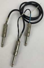 1/4 TS Male to Dual 1/4 TS Male Mono to Mono Splitter Adapter Y cable Low Noise