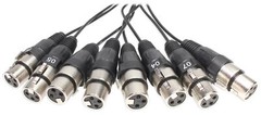 Rockville SX810 8 Channel 10 Foot XLR Snake (Female to Male) Connectors
