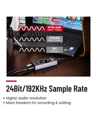 Simplefly SF2403 Analog Dual-Channel 24bit/192kHz AD/DA Converter w/ USB-C
