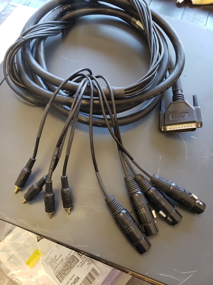 Avid 0070-03138-01 Digisnake Analog In / Out XLR Breakout Cable 10’