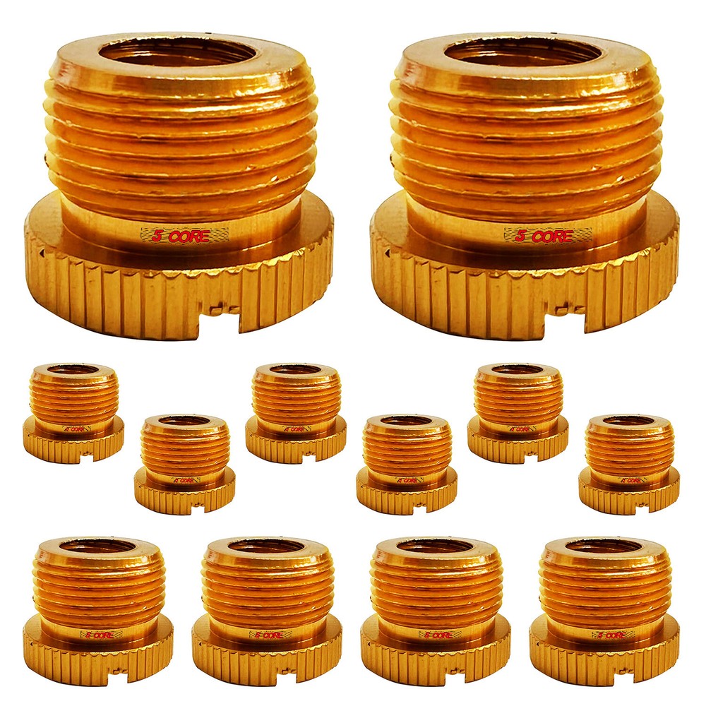 5Core Mic Stand Adapter 5/8 Male to 3/8 Female Screw Thread Conversion Connector
