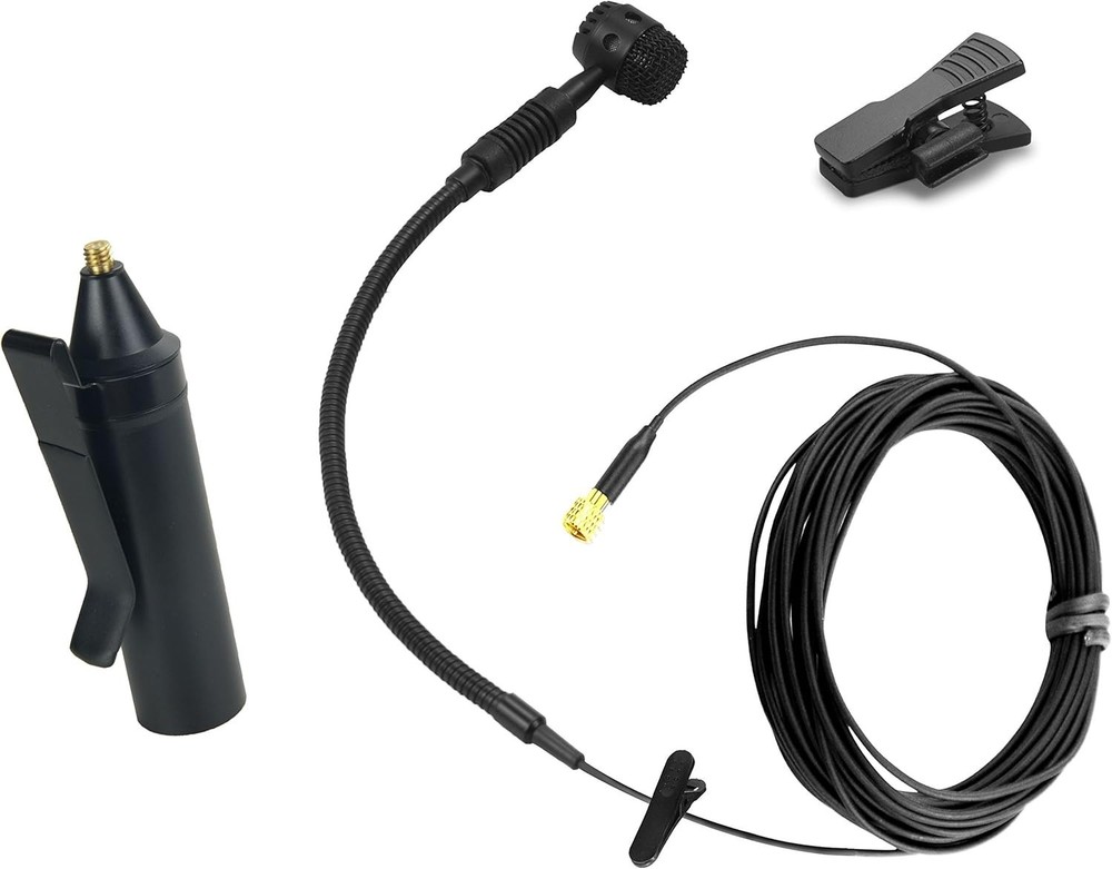 Clip On Instrument Condenser Microphone + Universal Clip (for Saxophone)