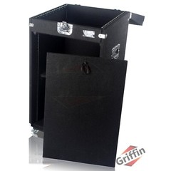 Rack Mount Cabinet Flight Case – Studio Mixer DJ Booth Cart Stand AMP Stage Gear