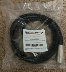 2 Pack Lot – XLR Cable 6ft 3 Pin Shielded Cable Store Microphone Ext. Chords
