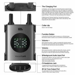 Pixel Voical Lark UHF Wireless Lavalier Microphone System Video Record DSLR Mic