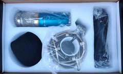 Excelvan Studio Professional Large Diaphragm Recording Condenser Microphone Blue