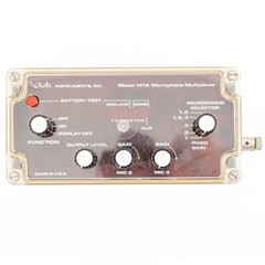 White Model 141A 3-Microphone Multiplexer – Simple Mixer for Speeches/Events
