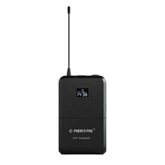 Wireless Bodypack Transmitter & UHF Microphone, Selectable Frequencies, Mute Fun