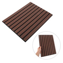 4 Pcs Sound Absorbent Panels Slatted Wall Decor Easy Install Covering