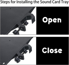 Microphone Stand Tray, Plastic Clamp on Firm Rack Tray Holder, Adjustable Mic St