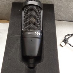 Audio-Technica Black Condenser Microphone Kit USB/XLR w Boom Arm Clamp
