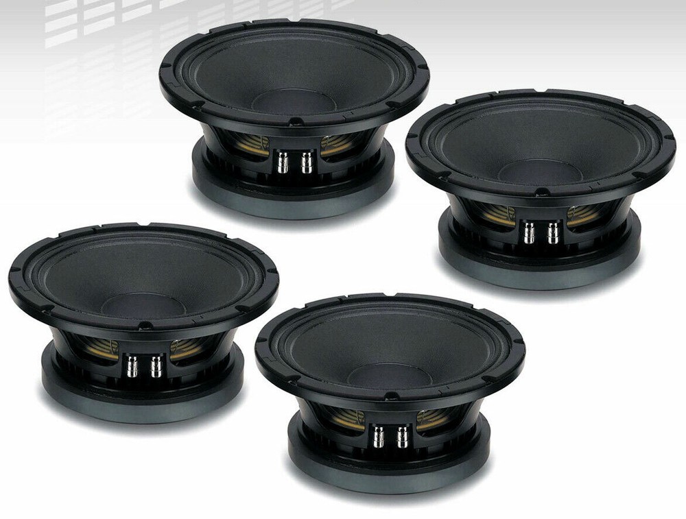 Eighteen Sound 10MB600 Mid-Bass Mid-Range 18 Sound Replacement 10″ Speaker FOUR