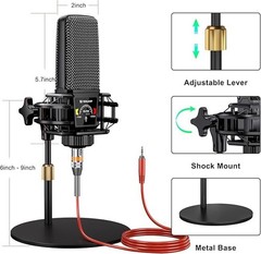 Podcast Equipment Bundle Audio Mixer with Studio Condenser G10-PK PRO
