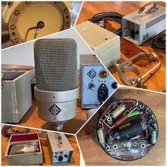 Neumann M249B Microphone NN 48hu PSU, Orig Box & Cable, Telefunken AC701 🔴 Tube