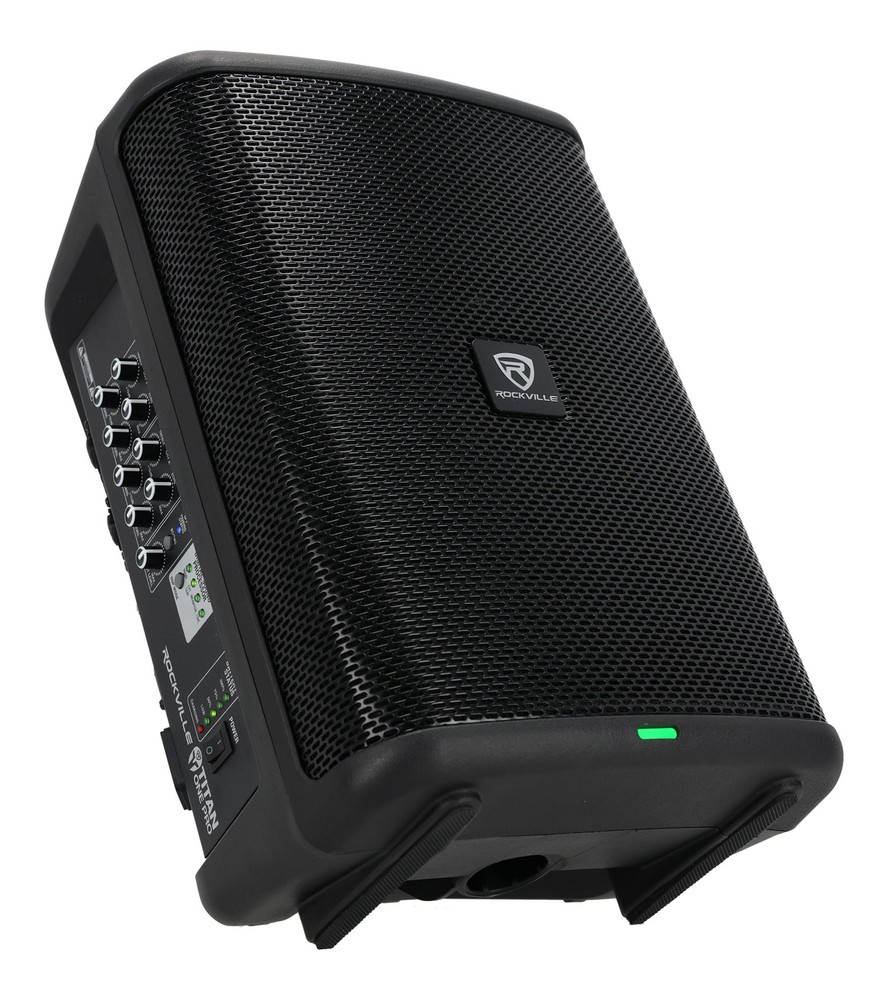Rockville TITAN ONE PRO Battery Powered Live Performance 8″ PA Speaker System