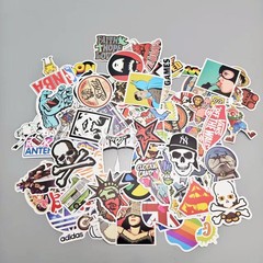 100 Skateboard Stickers Bomb Vinyl Laptop Luggage Decals Dope Sticker Lot USA