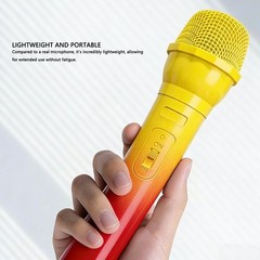 Microphone Gradient Color Lightweight Plastic Mic Prop For Speech