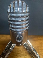 Samson Meteor Mic USB Condenser Microphone Chrome Podcast Streaming PC