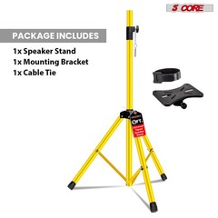 5Core Speaker Stand Tripod Tall Adjustable 72 Inch DJ Studio Monitor Stands Pole