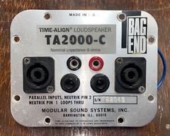 Bag End TA2000 TA Series Input Jack Plate 2Pin Parallel SPEAKON Banana 1/4 Wired