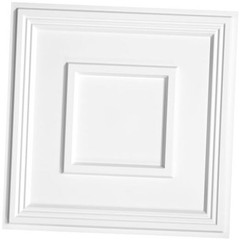 PVC Ceiling Tiles, 2’x2′ Glue Up Ceiling Panel to Prevent 24″x24″ White