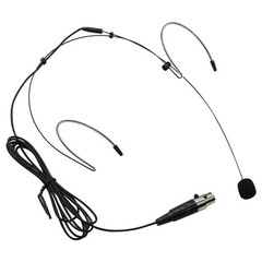 Black Hook Headset Microphone For Shure Bodypack Transmitter TA4F 4pin Mini XLR