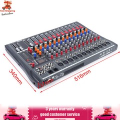 8/12/16 Channel USB Bluetooth Live Studio Audio Mixer Mixing Console Sound Pro
