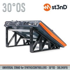 UNIVERSAL STAND for SYNTHS / CONTROLLERS – 30° – Open Style – 30L245F15 (Arturia