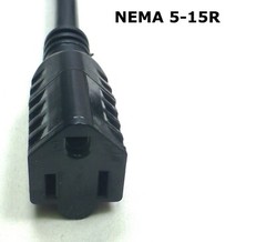 LASE 6 ft AC Power Y Splitter Cable – NEMA 5-15P to IEC320-C13 & NEMA 5-15R