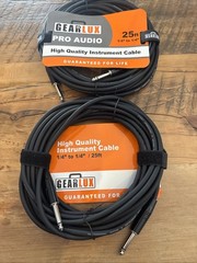 Gearlux Pro Audio High Quality DMX Cables 25 Feet each Lot Of 2 New