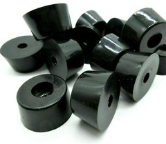 1/2″ Tall x 3/4″ Round Heavy Duty Rubber Equipment Feet Steel Washer Bumpers