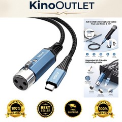 Easy Plug and Play XLR to USB C Microphone Cable – 0.5m Durable Design