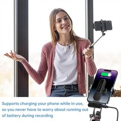 Wireless Lavalier Microphone for iPhone, Mini Mic for YouTube, TikTok