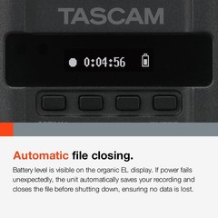 TASCAM XLR Micro Audio Portable Digital Recorder for XLR Microphones, Voice R…