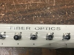 Fiberoptics 1U FIS 12 Ch Patch/Rack Panel FI-2075 with FC-FC bulkheads installed