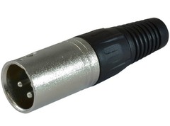 GLS Audio 25 Ft Patch Cable Cords – XLR Male to 1/4 inch TRS Black Cables – 25′