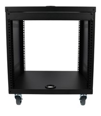 Rockville RR10U 10U Live Sound/Recording Studio Rack Case w/Wheels + Hardware