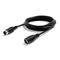 MIDI Audio Extension Cable – 5 Pin DIN Male to Female, 200 cm (78.74″)
