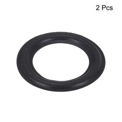 MECCANIXITY 2 Pcs 4.5 Inch Foam Speaker Edge Surround Rings 75x118mm, Black