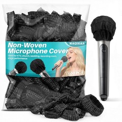 100PCS MAQIHAN Microphone Cover – Mic Covers Disposable Odorless Non-Woven…