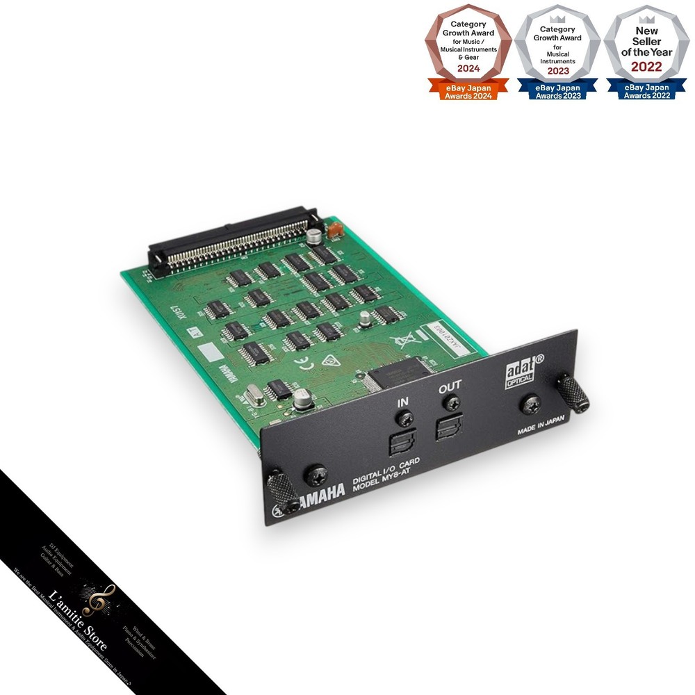 Yamaha MY8-AT ADAT Optical TOSLINK Digital I/O Card 8ch 24bit MY8AT 8-channel JP