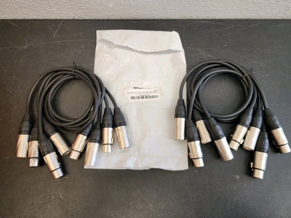 Lot Of 8 SEISMIC AUDIO-SAXLX-2-8…anced – 2 Foot Patch CordsNewSEISMIC