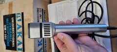 Vintage Akai UM-101 Microphone With Stand- Solid Stainless Steel With Box
