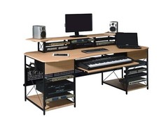 Musiea 1EX005 Pro Music Studio Desk Workstation with 3 x 4U and 2 x 9U rack