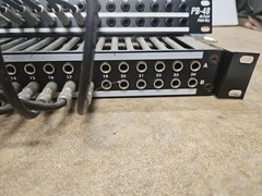 DBX PB 48 and Proco PM 148 Patchbays with connecting wires