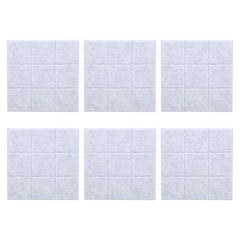 6Pcs Small Check Acoustic Soundproof Panel Fire Resistant Sound-Absorption GTCT
