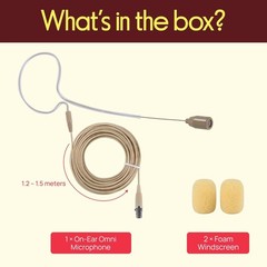 PYLE-PRO On-Ear Audio Condenser Microphone – Portable Omnidirectional Wired Head