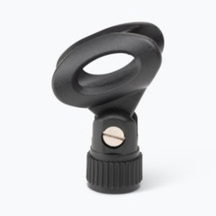 One-Hand Clutch Tripod Mic Stand + Universal Elliptical Rubber Microphone Clip