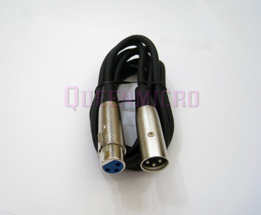 6Ft Foot XLR 3-Pin Male to Female Microphone Mic Audio Shielded Cord Cable 6’Ft