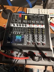 Professional 4-Channel Power Mixer 350W x2 Bluetooth USB DSP AudioMixing Console